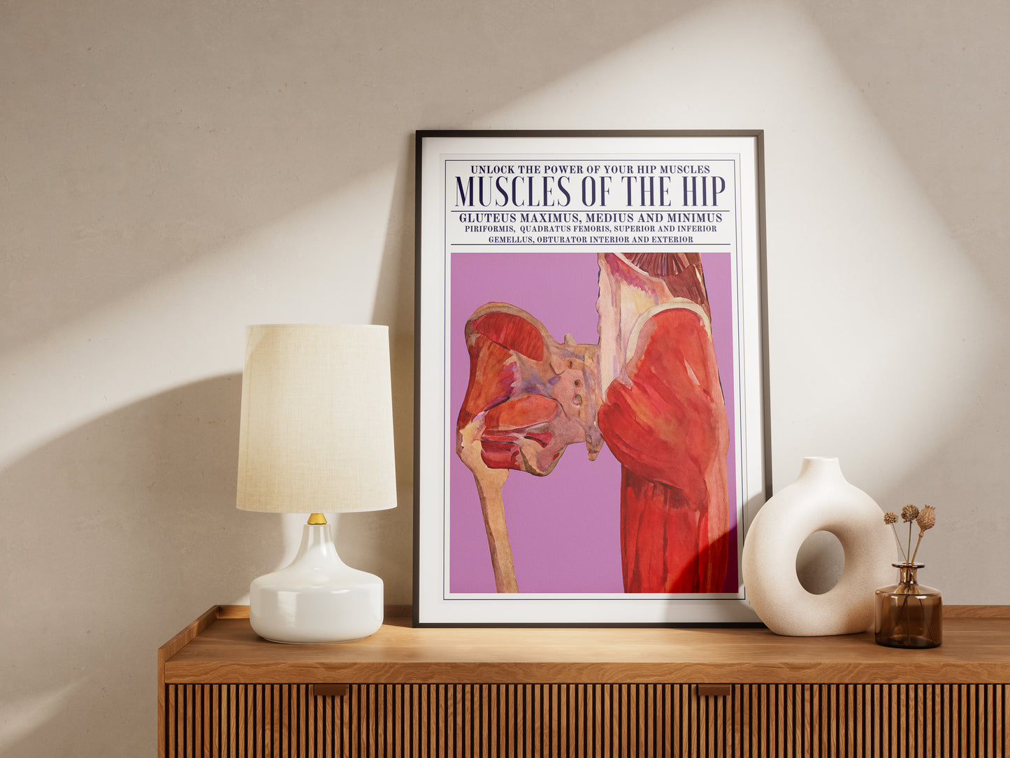 The Hip Muscles Poster